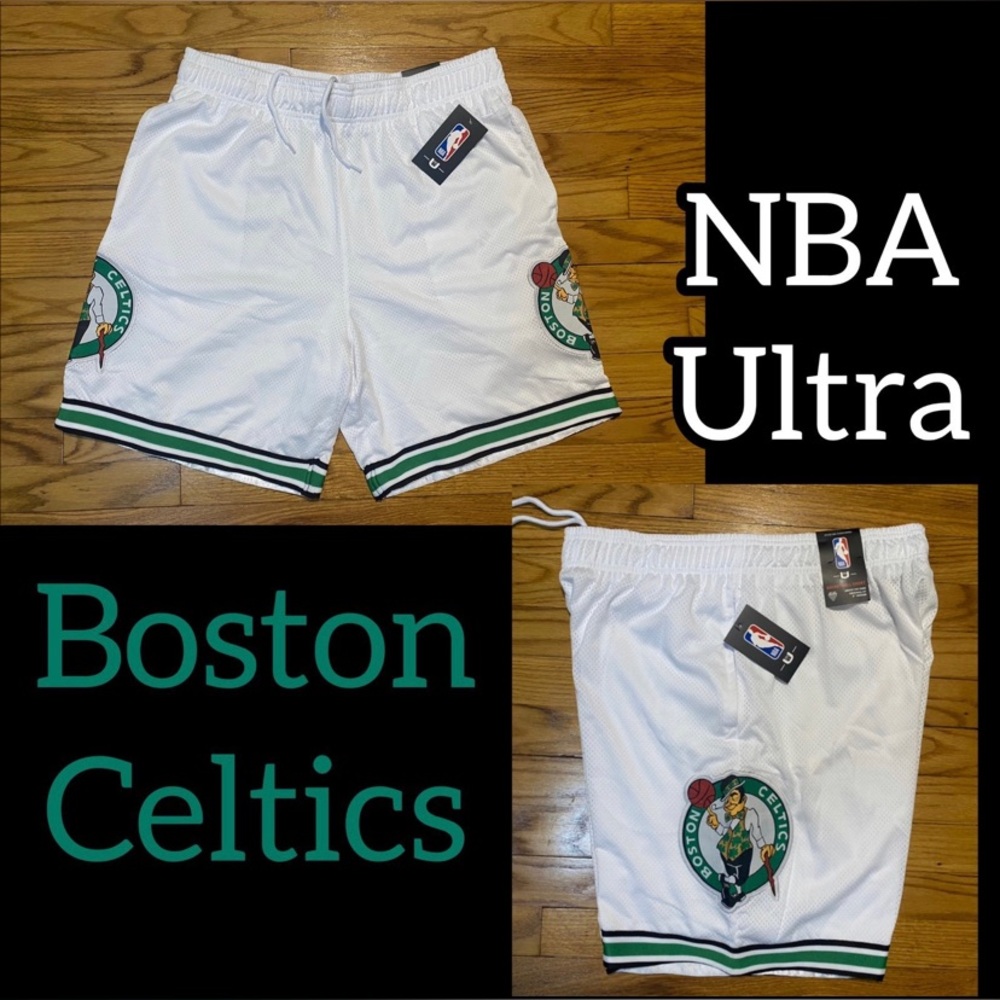 NBA Ultra Boston Celtics White Shorts
